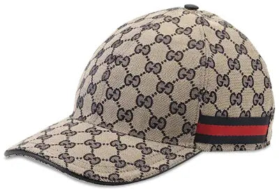 Gucci Original GG Canvas Baseball Hat With Web 'BeigeBlue Original GG'
