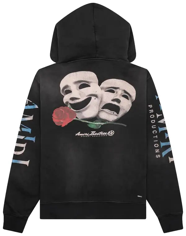 Amiri Theatre Masks Hoodie 'Black'