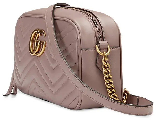 Gucci GG Marmont Small Matelassé Shoulder Bag 'Dusty Pink'