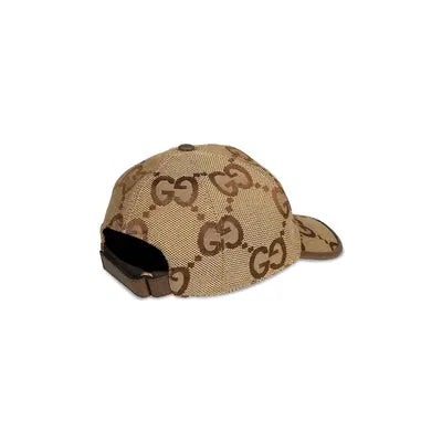 Gucci Jumbo GG Canvas Baseball Hat 'CamelEbony'
