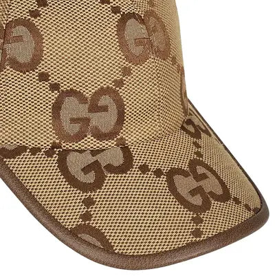 Gucci Jumbo GG Canvas Baseball Hat 'CamelEbony'