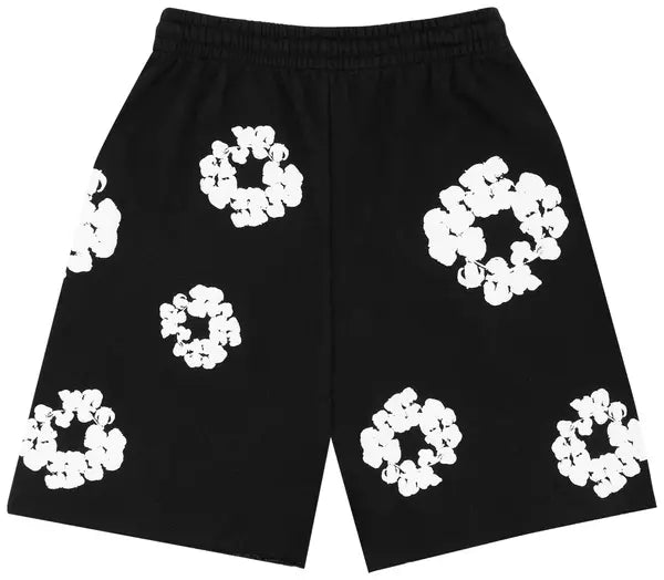 Denim Tears The Cotton Wreath Shorts 'Black'