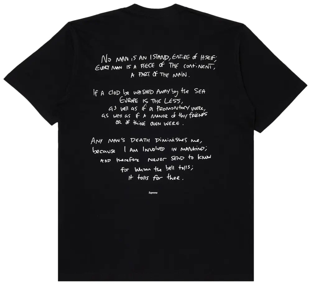 Supreme x Corteiz Rules The World Tee 'Black'