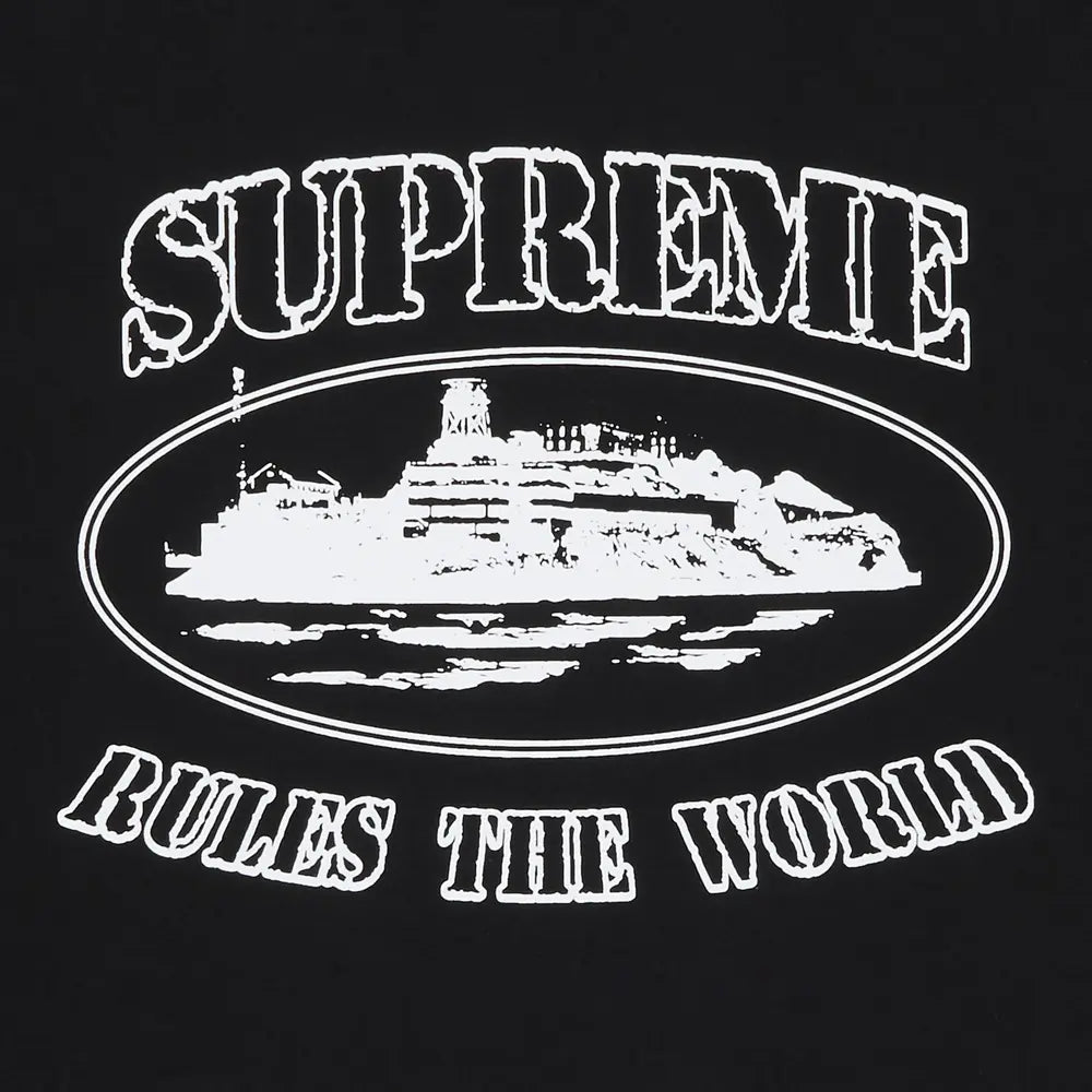 Supreme x Corteiz Rules The World Tee 'Black'